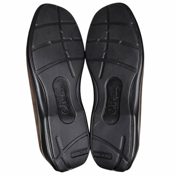 Cole Haan Suede Loafer Shoes Mens 11.5 Brown Leather Moc Toe Classic Comfort - Picture 9 of 14